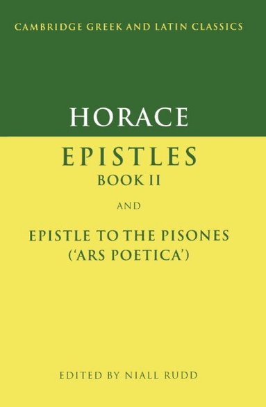 Horace, Niall Rudd - Horace: Epistles Book II and Ars Poetica, Häftad