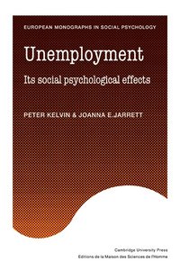 bokomslag Unemployment