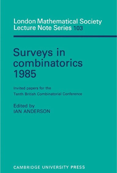 bokomslag Surveys in Combinatorics 1985