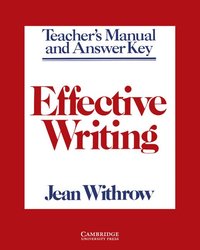 bokomslag Effective Writing Teacher's Manual