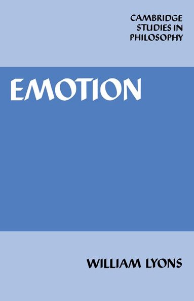 William Lyons, Ernest Sosa, Jonathan Dancy - Emotion, Häftad