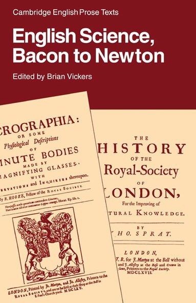 Brian Vickers, Brian Vickers - English Science: Bacon to Newton, Häftad