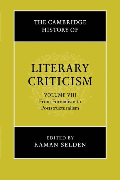 bokomslag The Cambridge History of Literary Criticism