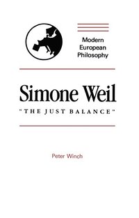bokomslag Simone Weil: "The Just Balance"