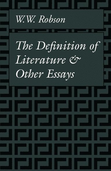 bokomslag The Definition of Literature