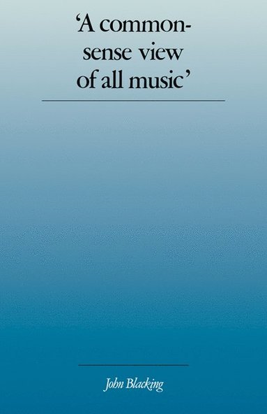 bokomslag 'A Commonsense View of All Music'
