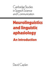 bokomslag Neurolinguistics and Linguistic Aphasiology