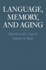 bokomslag Language, Memory, and Aging