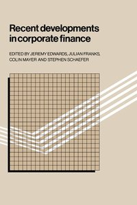 bokomslag Recent Developments in Corporate Finance