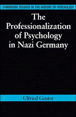 bokomslag The Professionalization of Psychology in Nazi Germany
