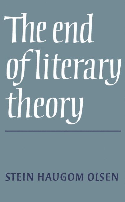 The End of Literary Theory
