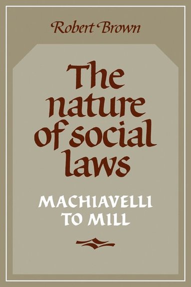 bokomslag The Nature of Social Laws