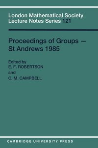 bokomslag Proceedings of Groups - St. Andrews 1985