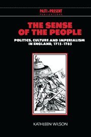 Kathleen Wilson, Stony Brook) Wilson, Kathleen (State University of New York, Lyndal Roper - Sense of the People, Inbunden