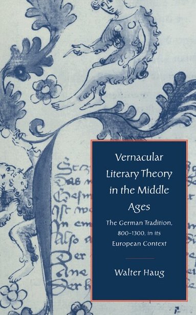 Walter Haug - Vernacular Literary Theory in the Middle Ages, Inbunden