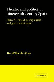 bokomslag Theatre and Politics in Nineteenth-Century Spain