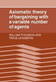 bokomslag Axiomatic Theory of Bargaining with a Variable Number of Agents