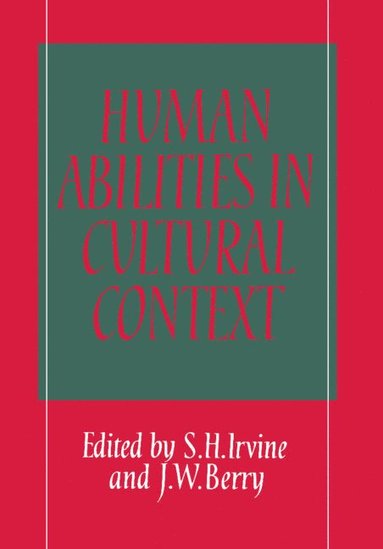 bokomslag Human Abilities in Cultural Context