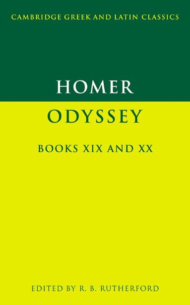Homer, R. B. Rutherford - Homer: Odyssey Books XIX and XX, Häftad