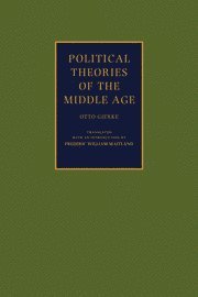 bokomslag Political Theories of the Middle Age