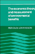 Per-Olov Johansson - The Economic Theory and Measurement of Environmental Benefits, Häftad