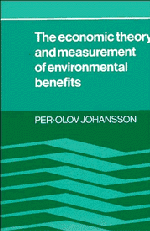 The Economic Theory and Measurement of Environmental Benefits 1