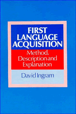 David Ingram - First Language Acquisition, Häftad