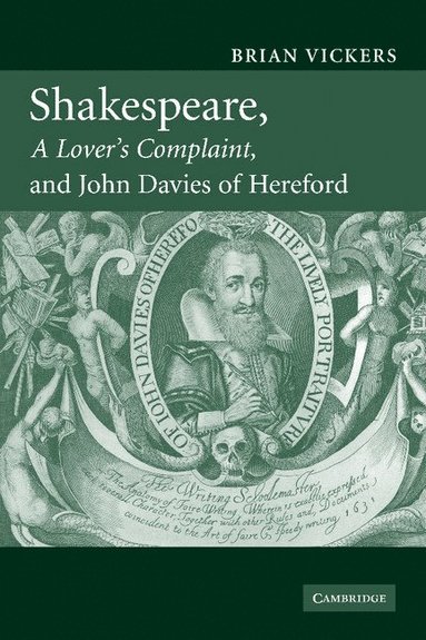 bokomslag Shakespeare, 'A Lover's Complaint', and John Davies of Hereford