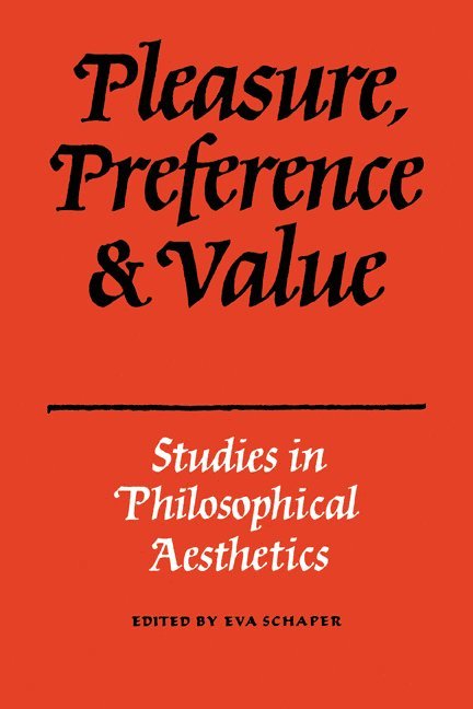 Pleasure, Preference and Value 1