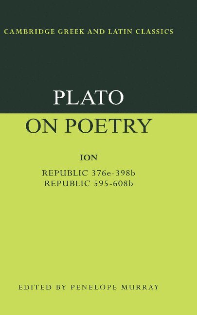 Plato on Poetry 1