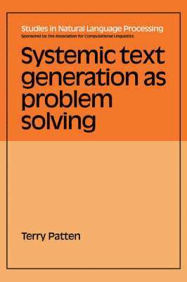 bokomslag Systemic Text Generation as Problem Solving