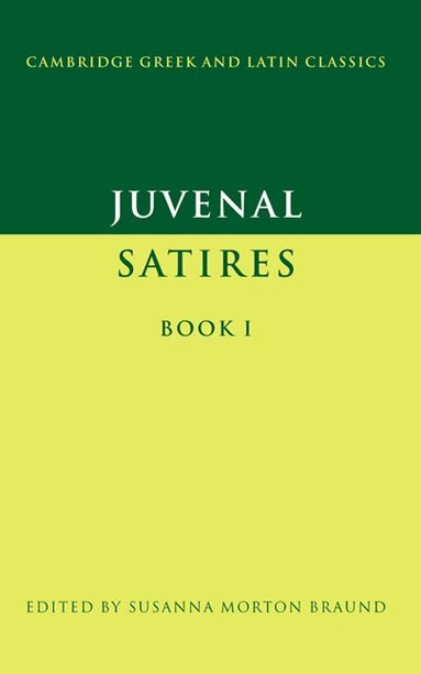 Juvenal, Susanna Morton Braund - Juvenal: Satires Book I, Häftad