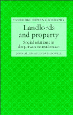 John Allen, Linda McDowell - Landlords and Property, Inbunden