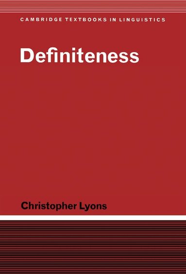 Christopher Lyons, S. R. Anderson, J. Bresnan - Definiteness, Inbunden