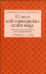 Gordon L. Clark - Unions and Communities under Siege, Inbunden