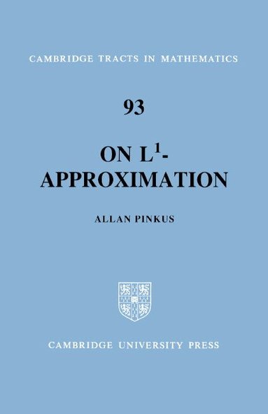 Allan M. Pinkus - On L1-Approximation, Inbunden