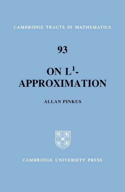 Allan M. Pinkus, Allan Pinkus - On L1-Approximation, Inbunden