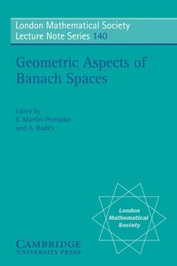 bokomslag Geometric Aspects of Banach Spaces