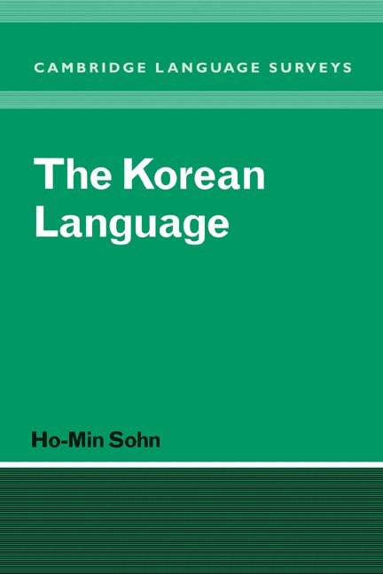 Manoa) Sohn, Ho-Min (University of Hawaii, Ho-Min Sohn, S. R. Anderson, J. Bresnan - The Korean Language, Häftad