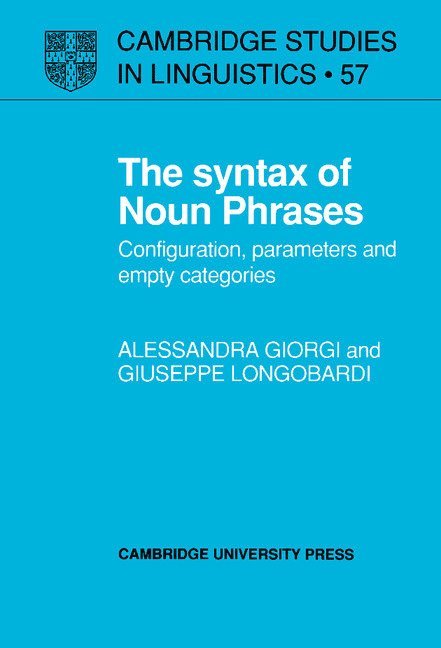 The Syntax of Noun Phrases 1