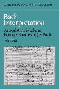 bokomslag Bach Interpretation