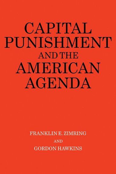 bokomslag Capital Punishment and the American Agenda