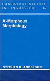 bokomslag A-Morphous Morphology