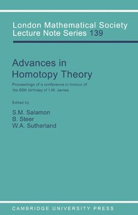 bokomslag Advances in Homotopy Theory