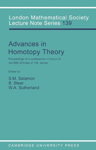 bokomslag Advances in Homotopy Theory