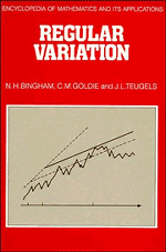 N. H. Bingham, C. M. Goldie, J. L. Teugels - Regular Variation, Häftad