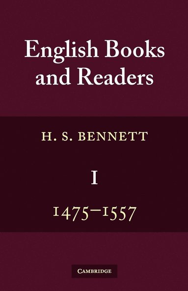 bokomslag English Books and Readers 1475 to 1557