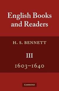 bokomslag English Books and Readers 1603-1640