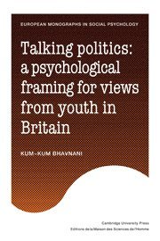 Kum-Kum Bhavnani - Talking Politics, Inbunden