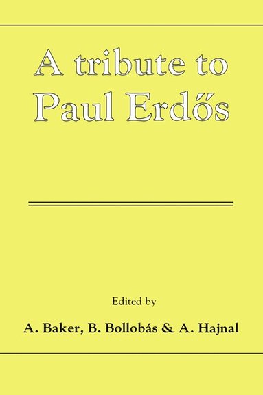 bokomslag A Tribute to Paul Erdos